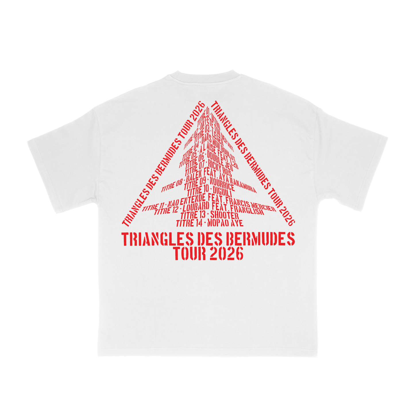 T-SHIRT TDB TOUR WHITE