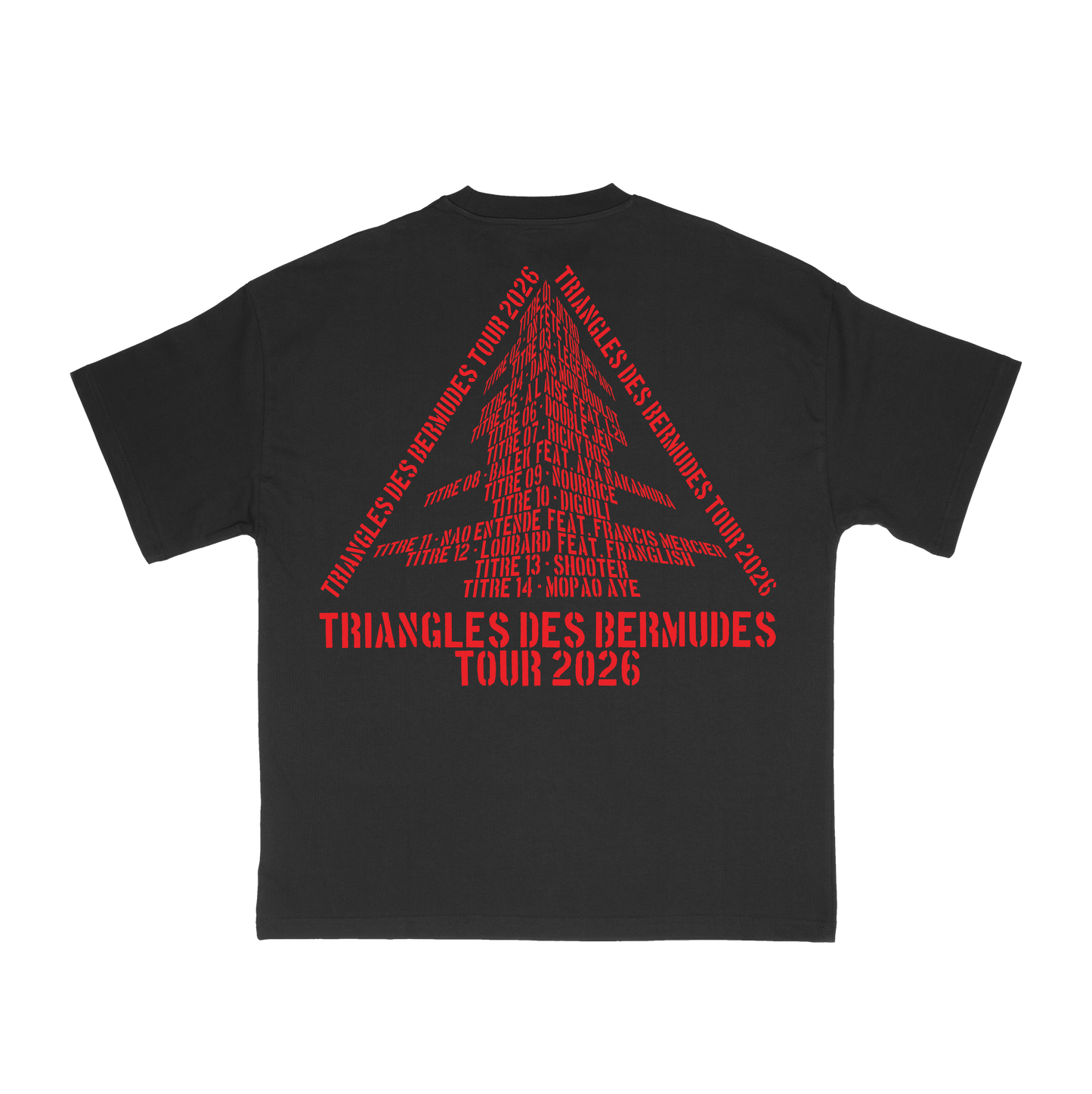 T-SHIRT TDB TOUR BLACK